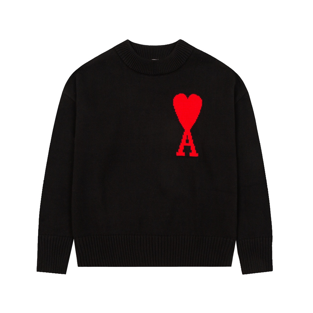 Ami Black Sweater - Drippis