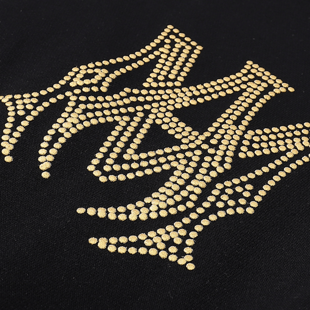 Amr Gold Logo Hoodie - Drippis