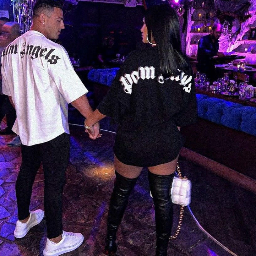 Palm White T-shirt - Drippis